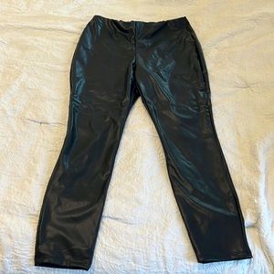 Express faux leather leggings
